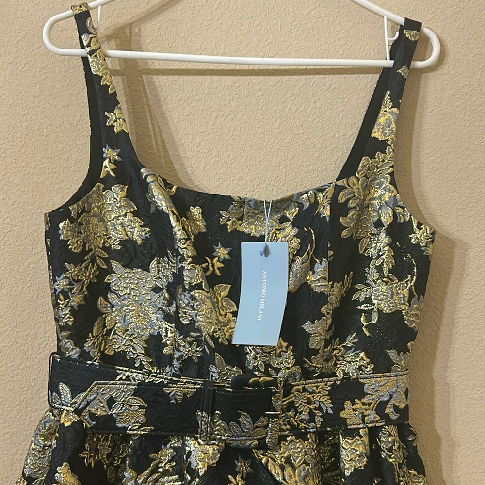 NWT Antonio Melani Morgan
Sleeveless Square Neck
Jacquard A-Line Midi Dress - Picture 8 of 16